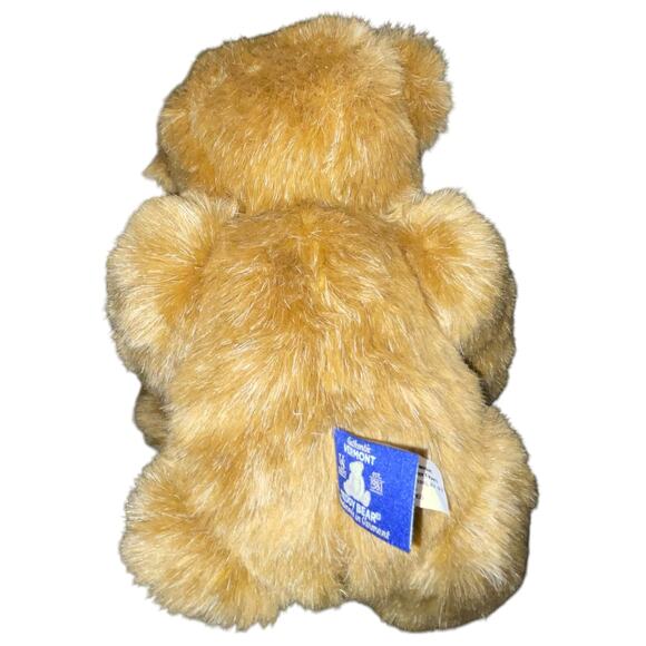 Vermont Teddy Bear Plush Stuffed Animal Jointed Arms Legs Nursery USA Made 12" - Picture 10 of 13